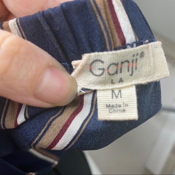 Ganji LA Navy Striped Off Shoulder Blouse - Picture 5 of 5